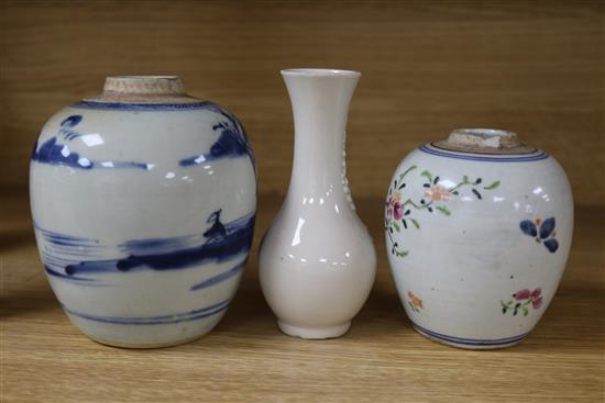 Three Chinese vases